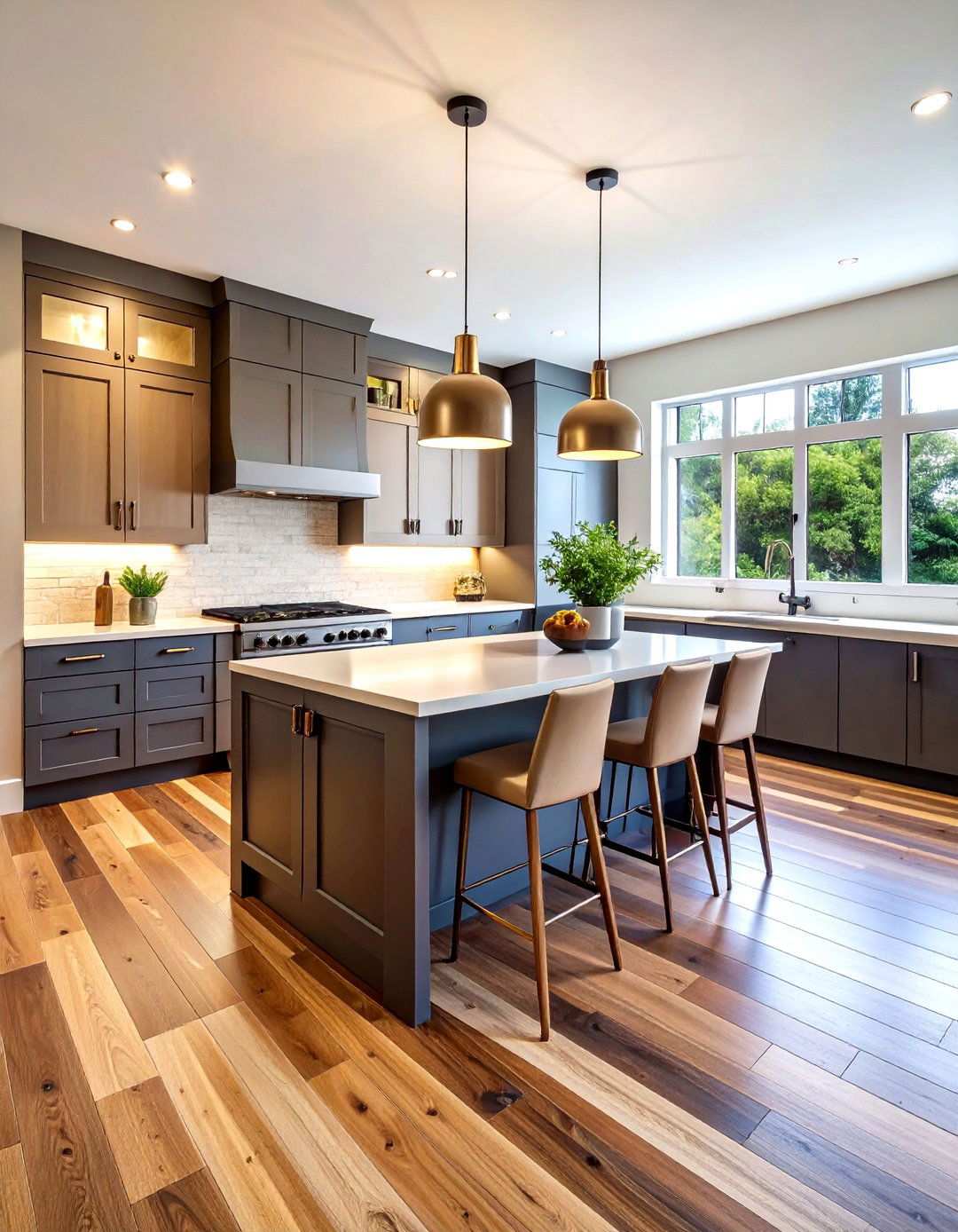 Transitional Mixed Wood Tone Kitchen Floors - 24 Kitchens With Wood Floors