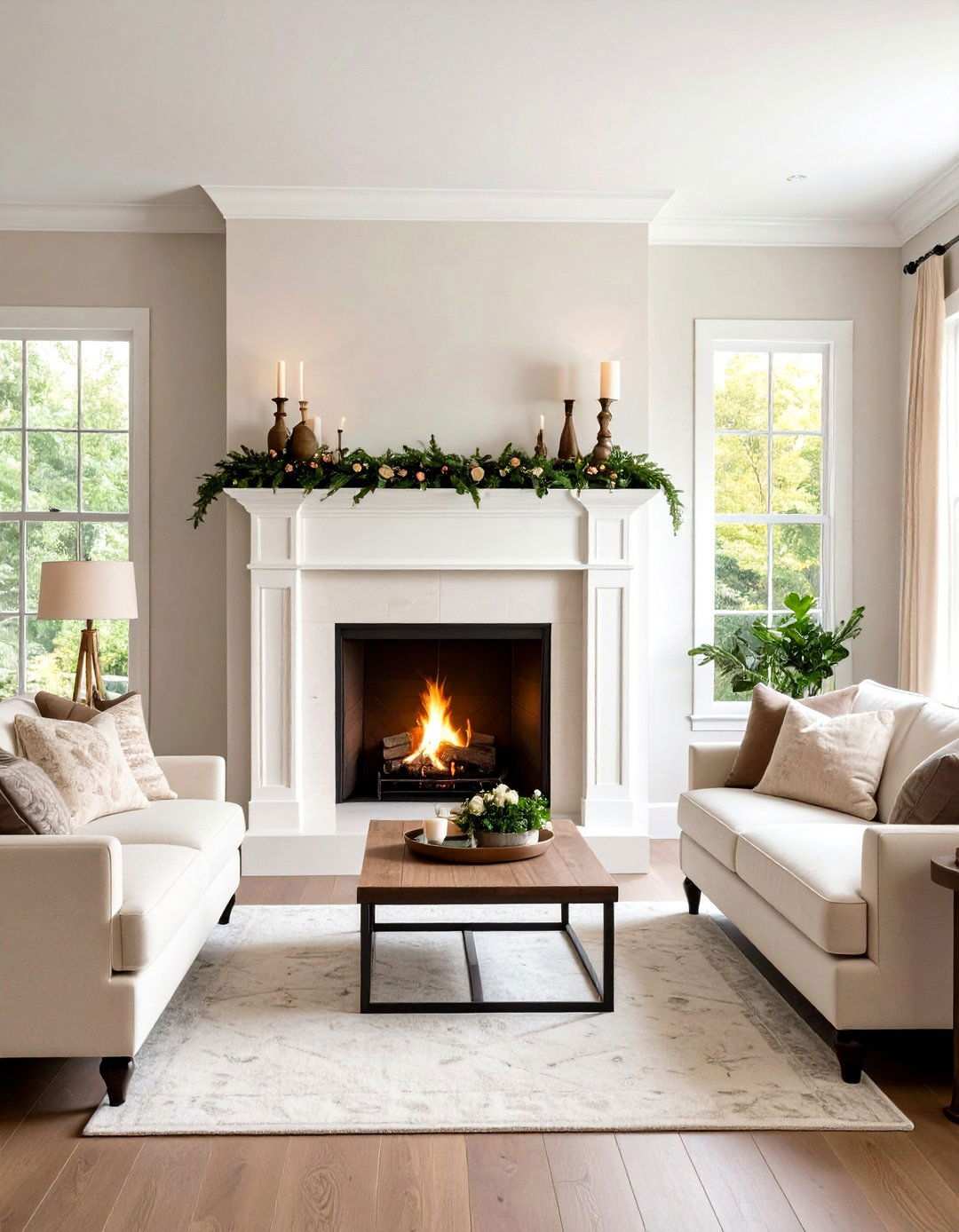 Transitional Style Mantel Design - 24 Small Living Room Fireplace Ideas