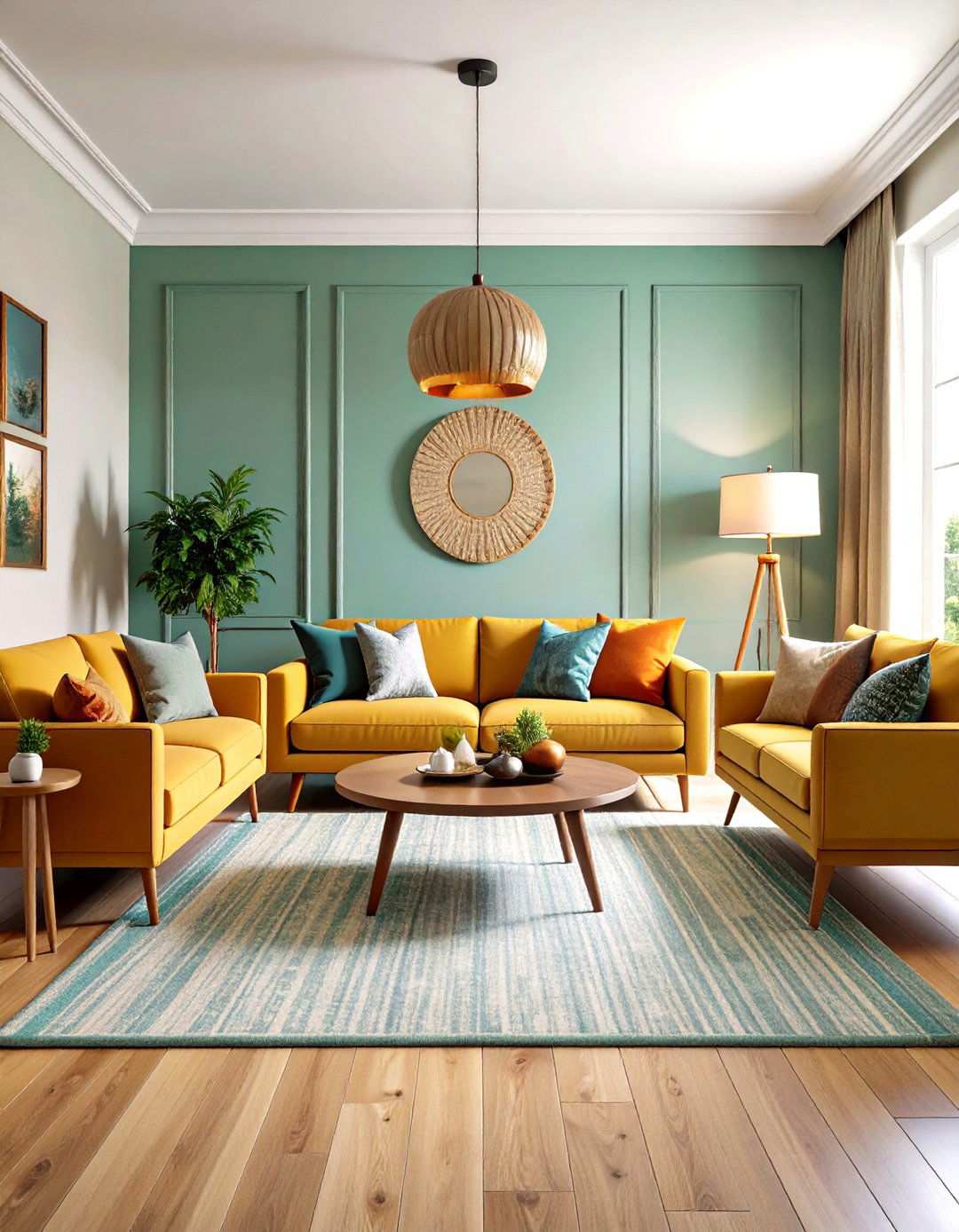 Transitional Symmetrical Living Room - 24 Symmetrical Living Room Ideas