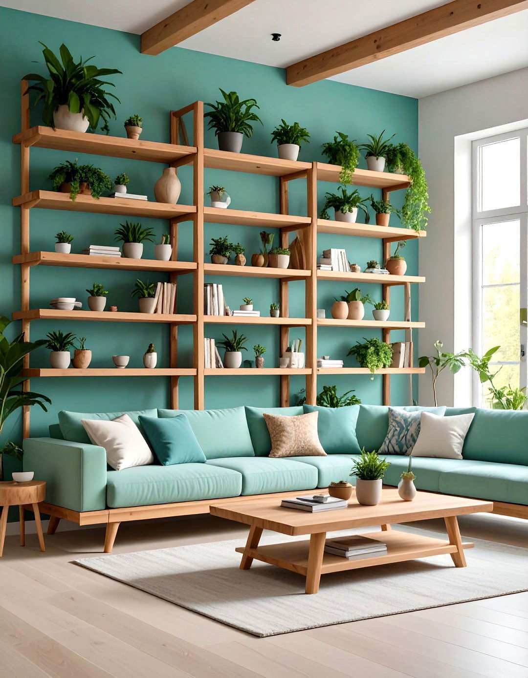Tree Branch and Nature Inspired Forms - 24 Living Room Shelf Ideas