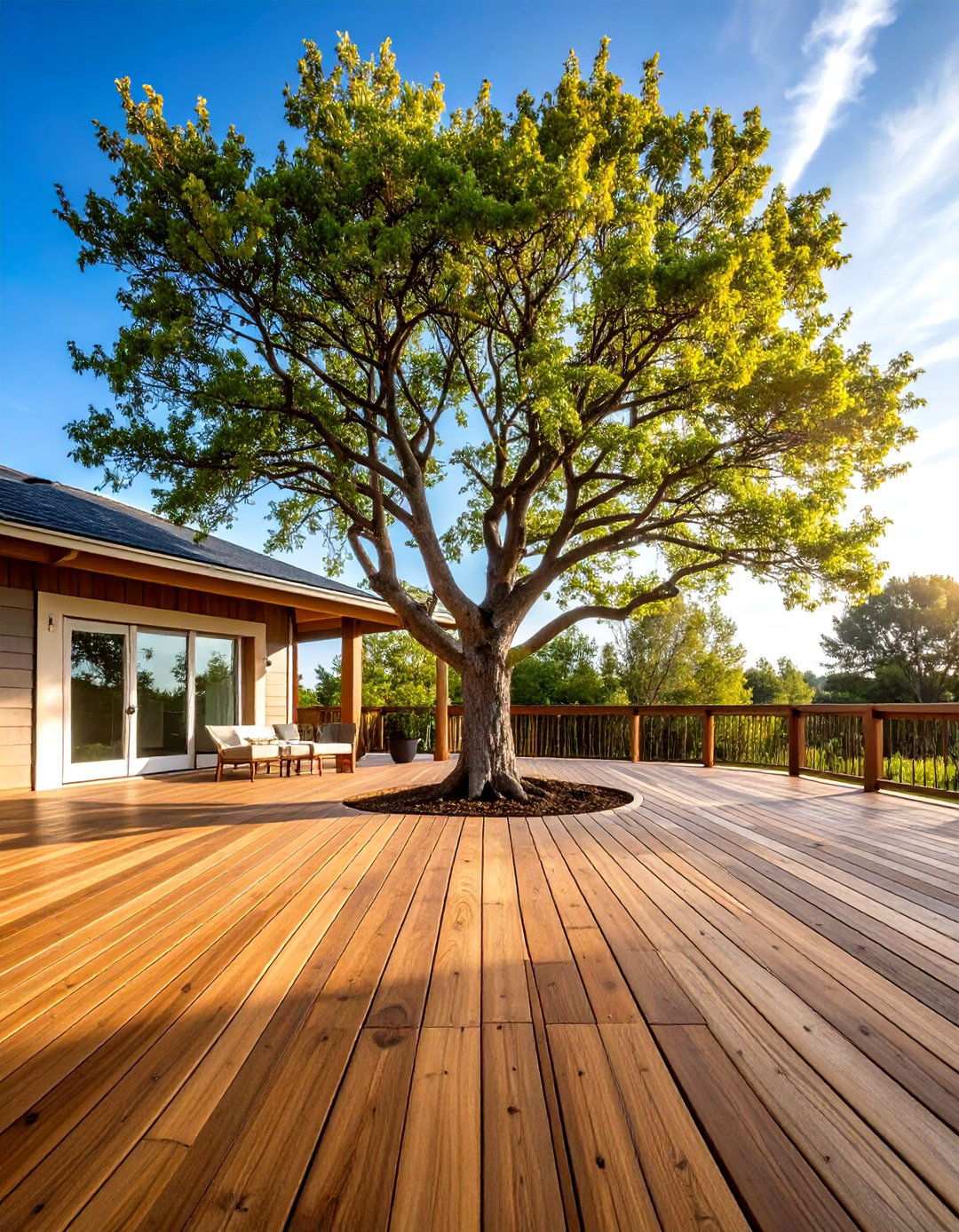 Tree Deck Integration - 24 Tree Landscaping Ideas