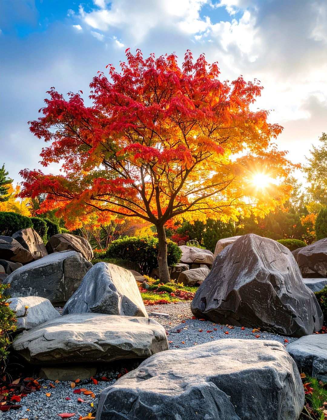 Tree Rock Garden Combinations - 24 Tree Landscaping Ideas