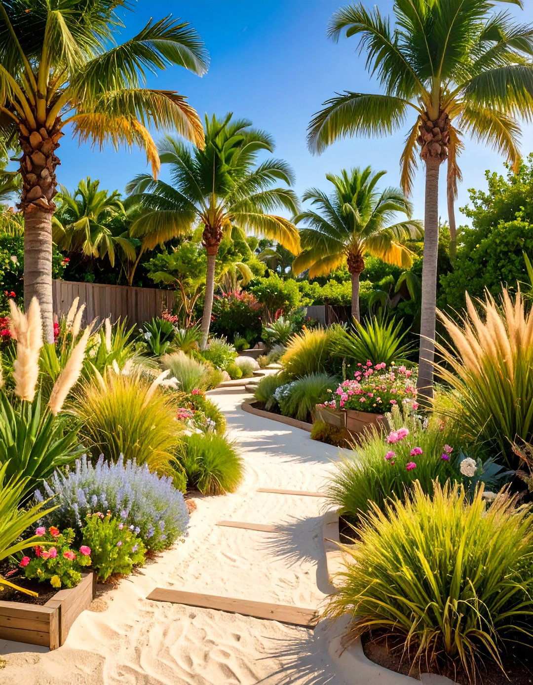 Tropical Coastal Dune Garden - 24 Tropical Landscape Ideas