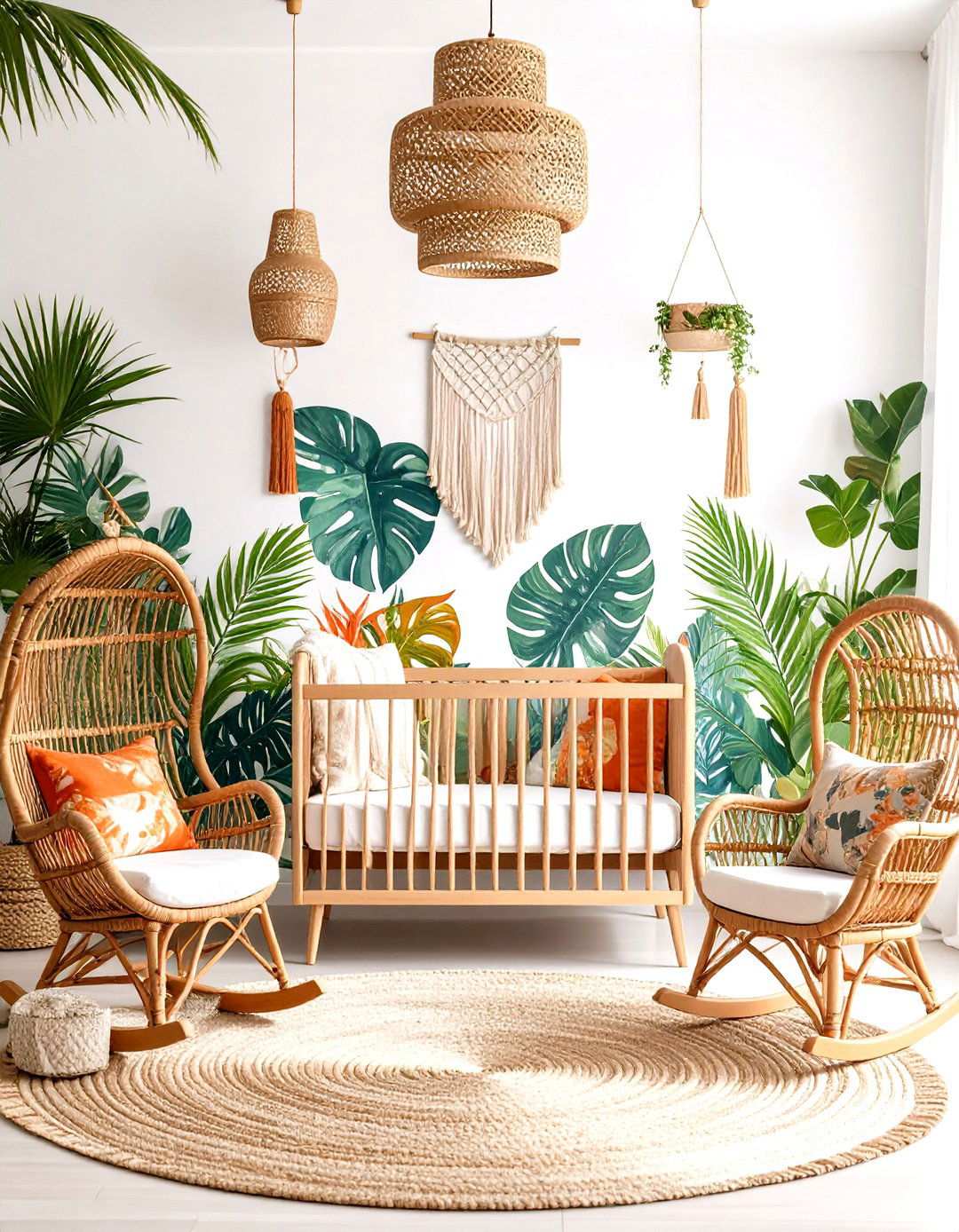 Tropical Garden Nursery with Lush Jungle Themes - 24 Nursery Garden Ideas
