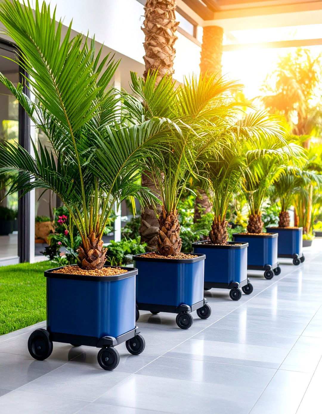 Tropical Indoor Outdoor Garden - 24 Tropical Garden Ideas
