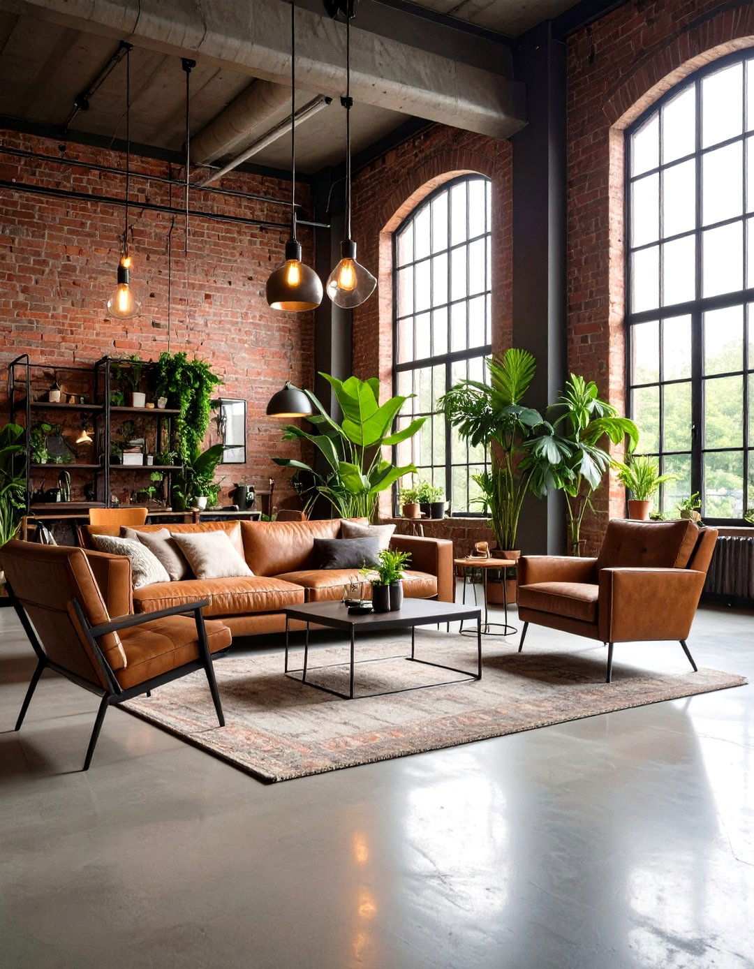 Tropical Industrial Loft Design - 24 Tropical Living Room Ideas
