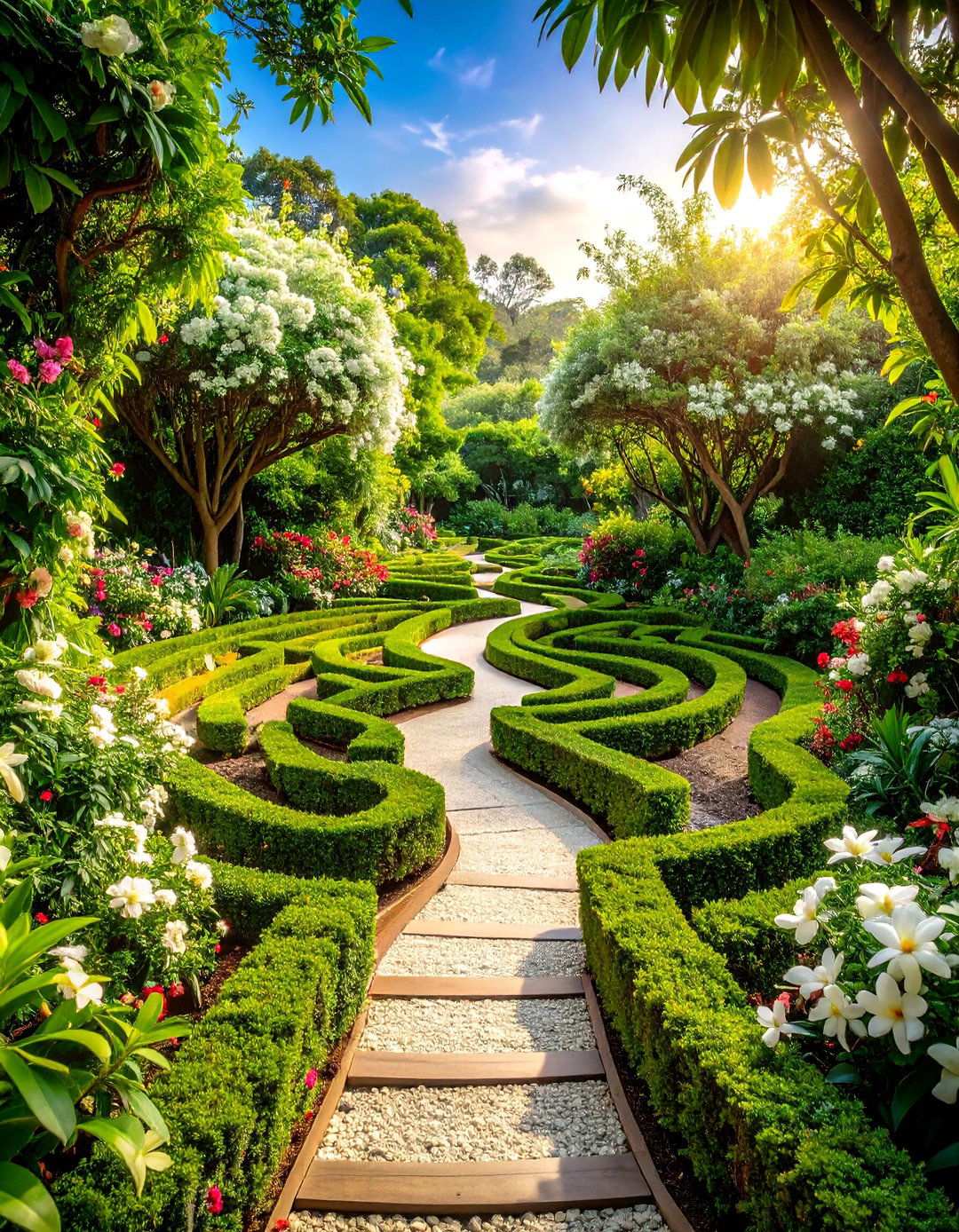 Tropical Meditation Labyrinth - 24 Tropical Landscape Ideas
