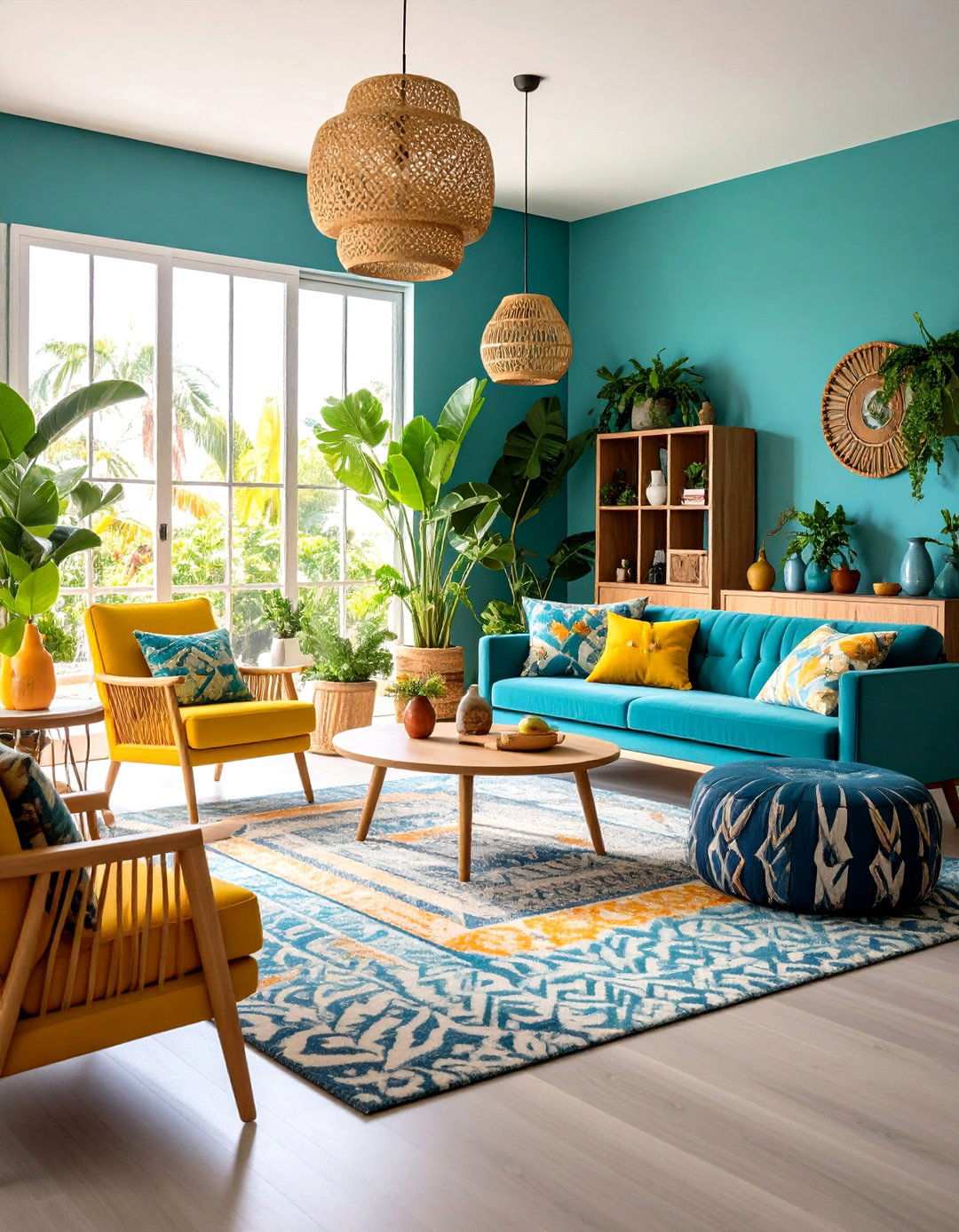 Tropical Multi Generational Design - 24 Tropical Living Room Ideas