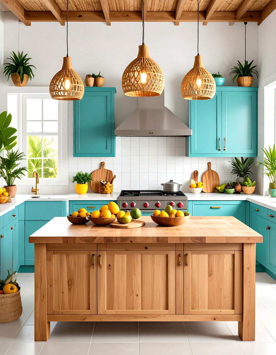 Tropical Paradise Counter Theme - 24 Kitchen Counter Decor Ideas