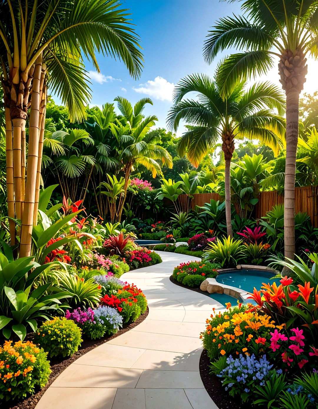 Tropical Paradise Landscape Theme - 24 Landscaping Ideas