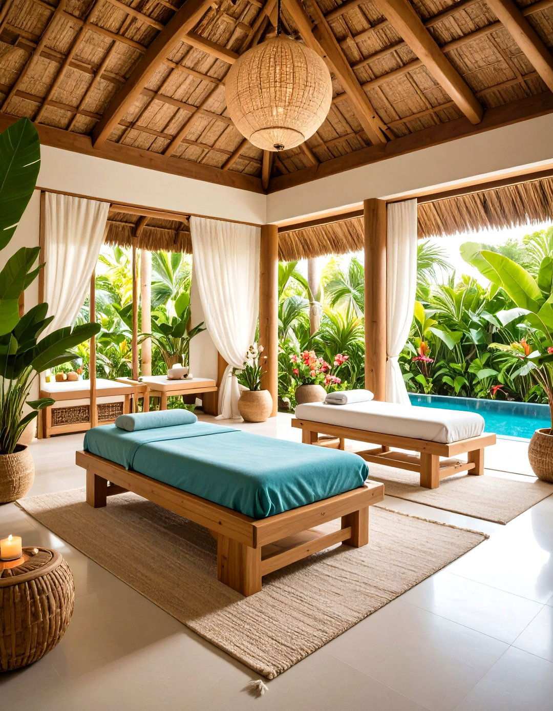 Tropical Paradise Oasis Setup - 24 Massage Room Setup Ideas