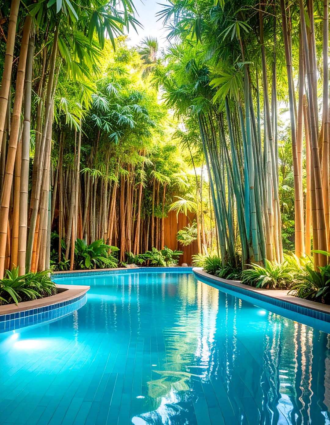 Tropical Privacy Screen Design Solution - 24 Tropical Pool Landscaping Ideas
