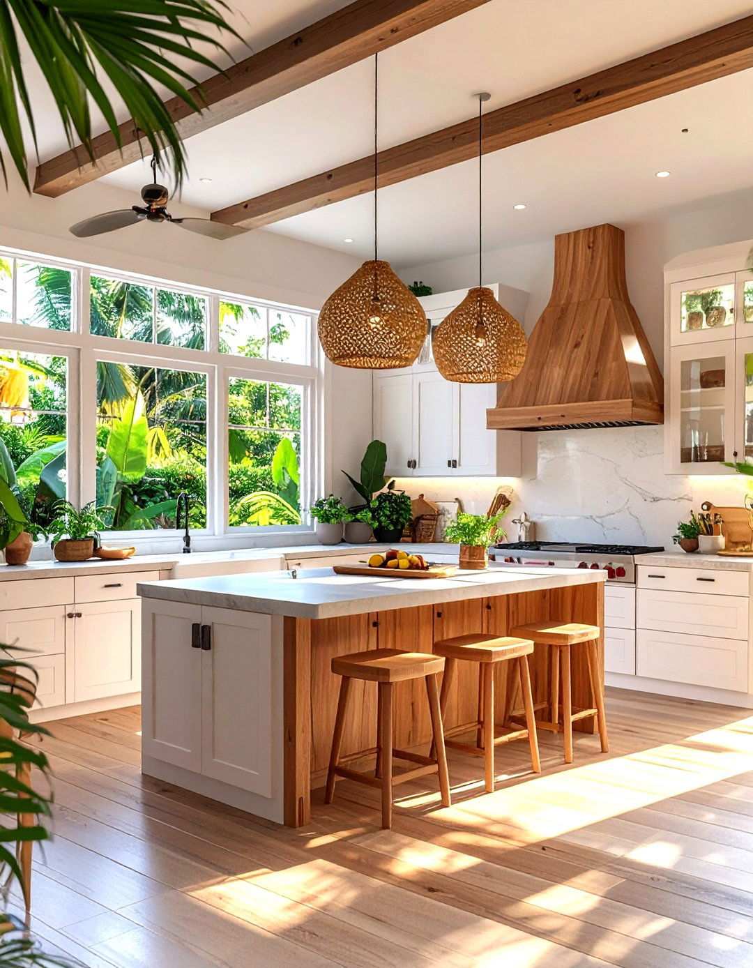 Tropical Resort Kitchen Sunroom - 24 Sunroom Kitchen Ideas