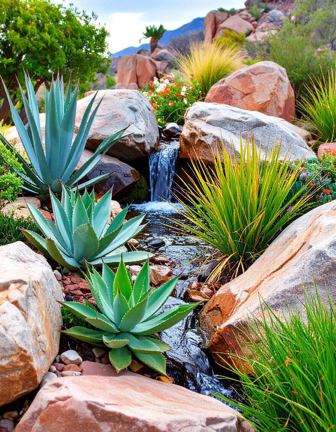 Tropical Rock Garden - 24 Tropical Garden Ideas