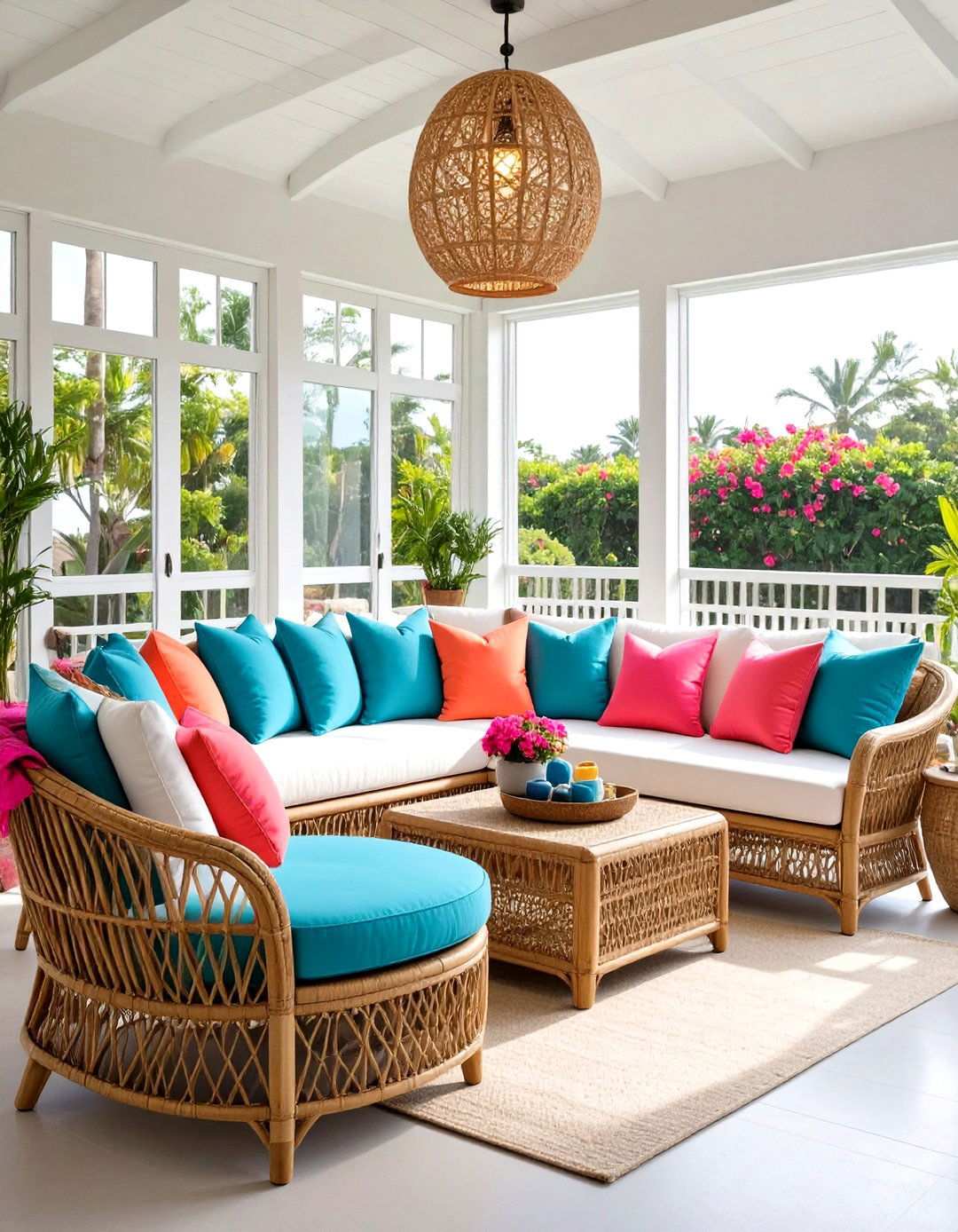 Tropical Screened Lanai Paradise - 24 Lanai Porch & Patio Designs