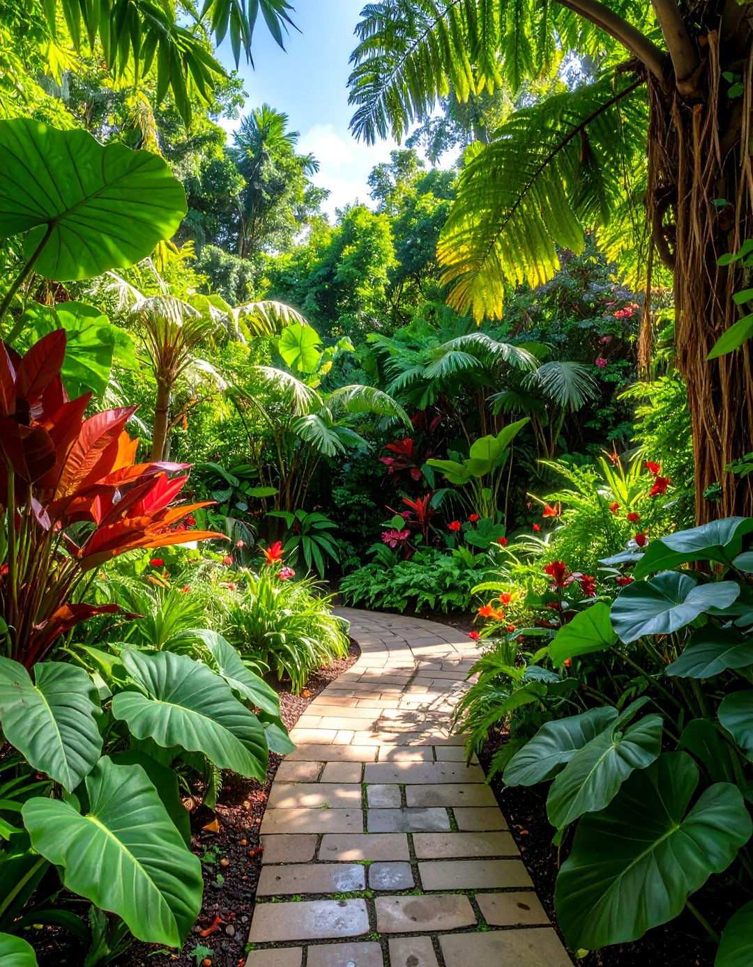 Tropical Shade Garden - 24 Tropical Garden Ideas