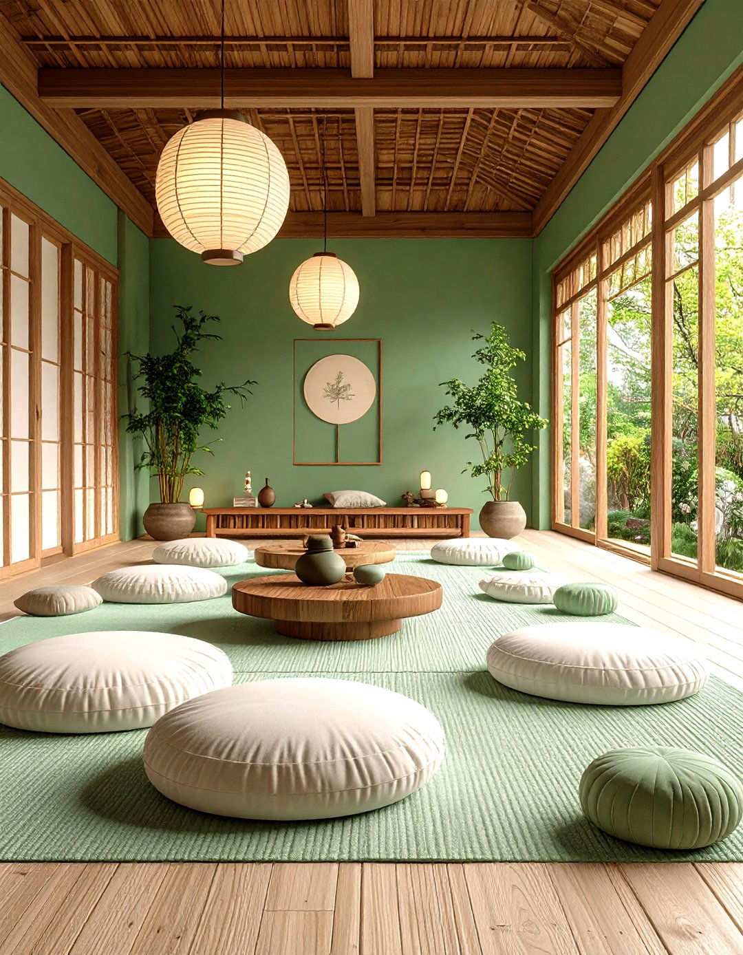 Tropical Zen Meditation Space - 24 Tropical Living Room Ideas
