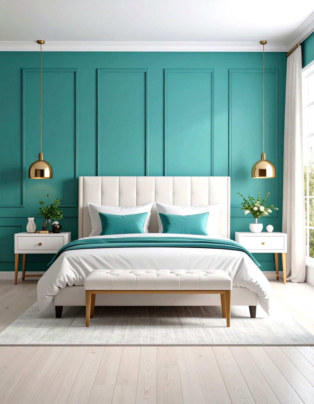 Turquoise Accent Wall Bedroom - 24 Turquoise Bedroom Ideas