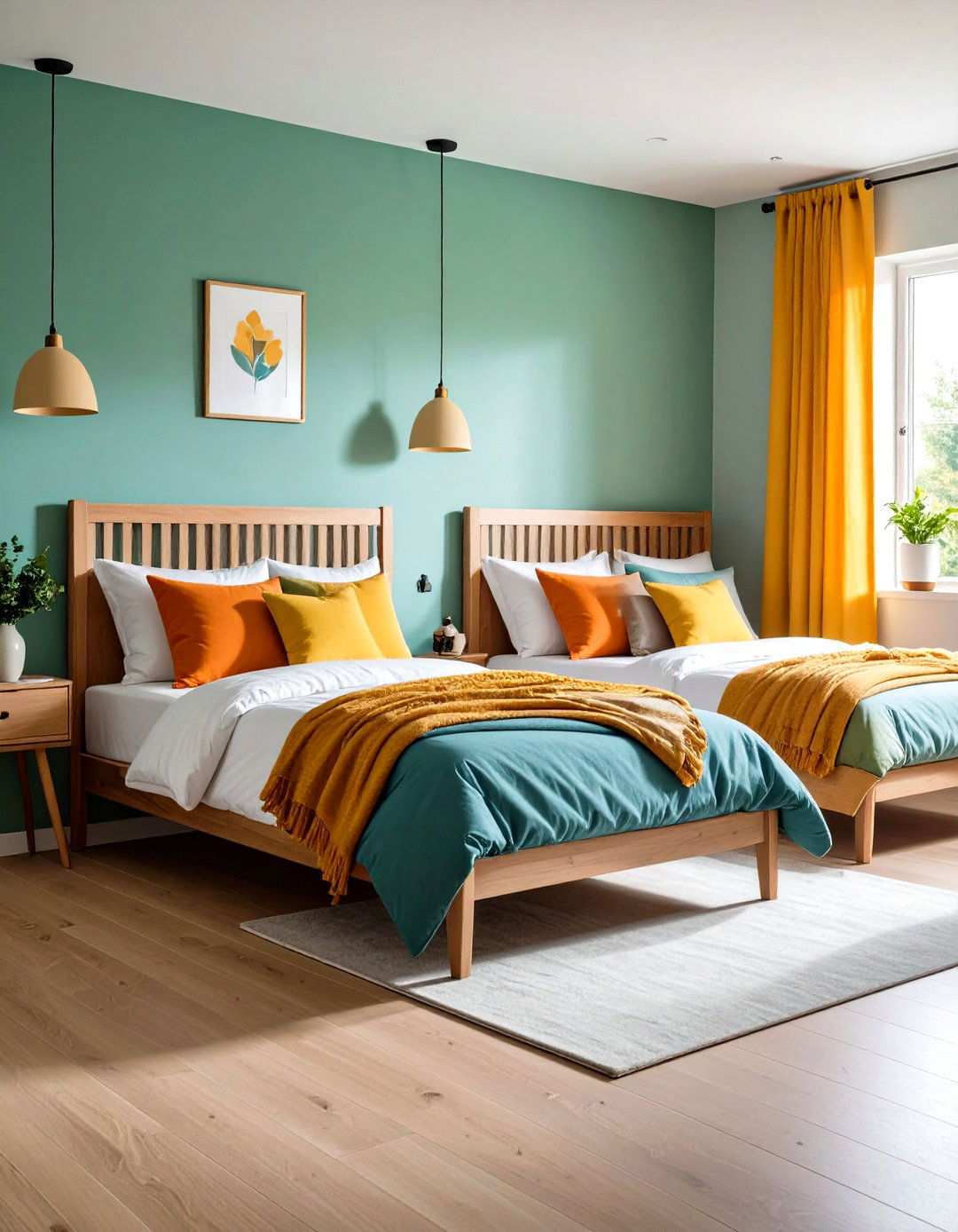 Twin Bedroom with Daybed Configuration - 24 Twin Bedroom Ideas