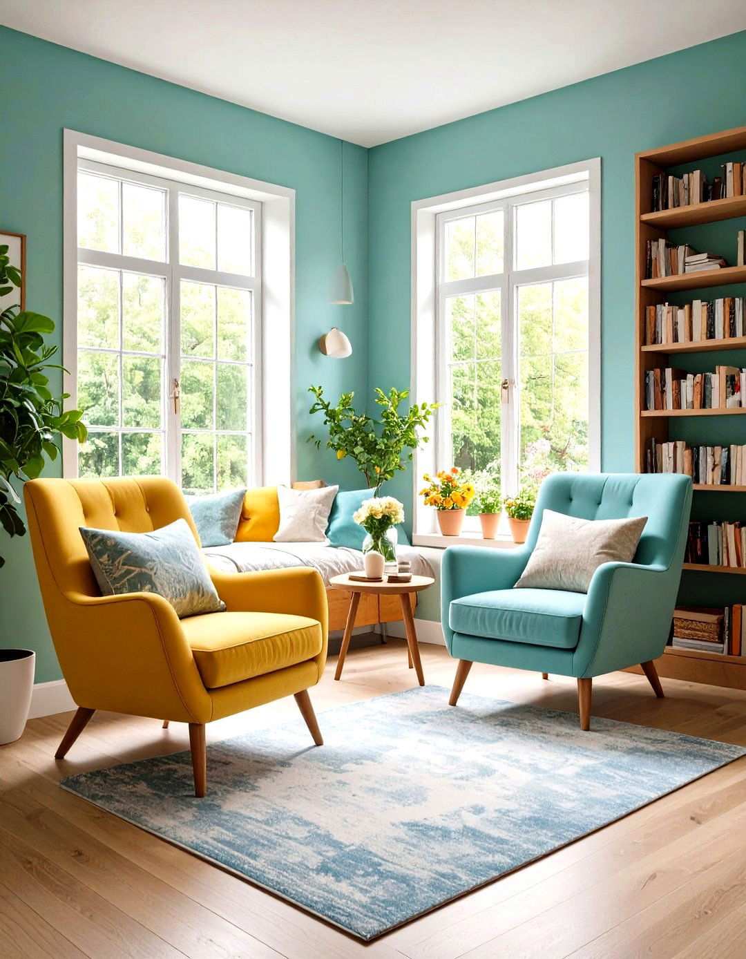 Twin Bedroom with Reading Nooks - 24 Twin Bedroom Ideas