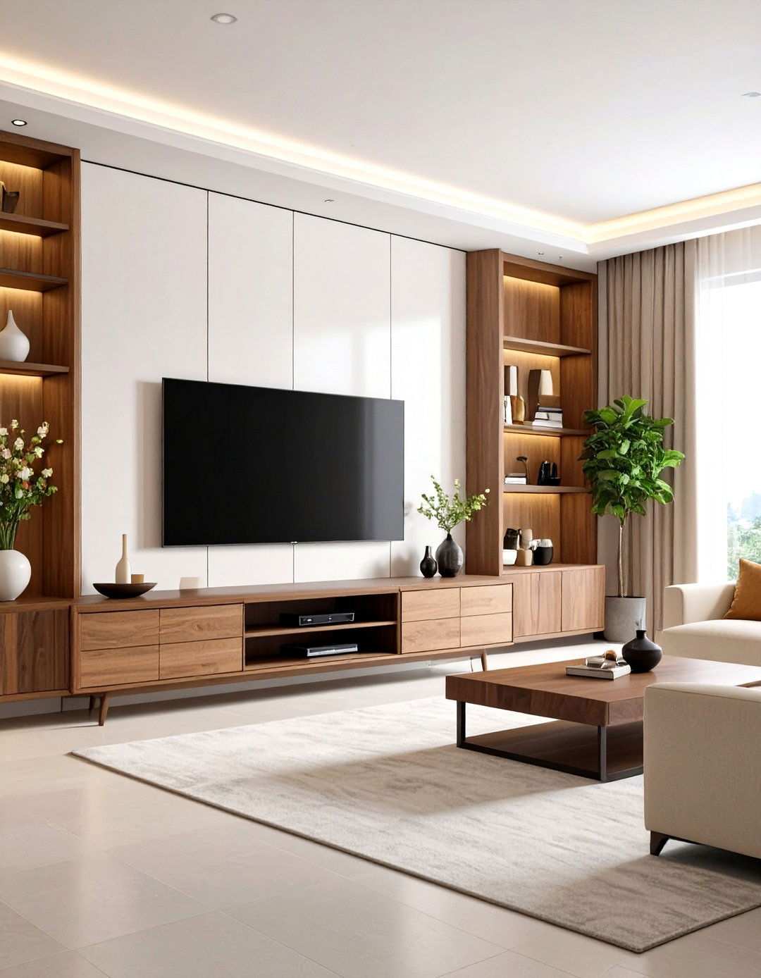 Two Tone and Mixed Material TV Stands - 24 Tv Stand Ideas