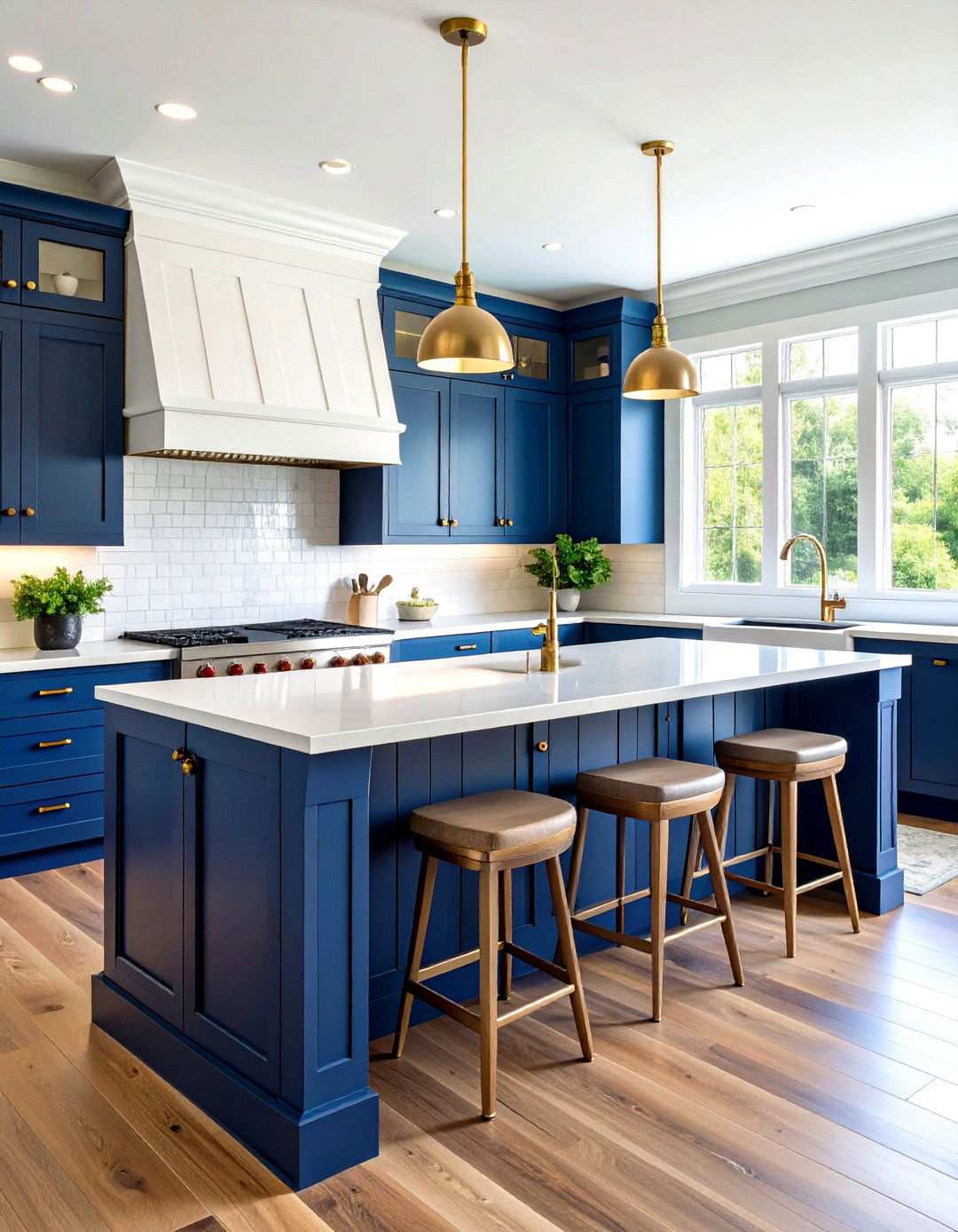 Two Tone Shiplap Color Blocking Design - 24 Shiplap Kitchen Island Ideas