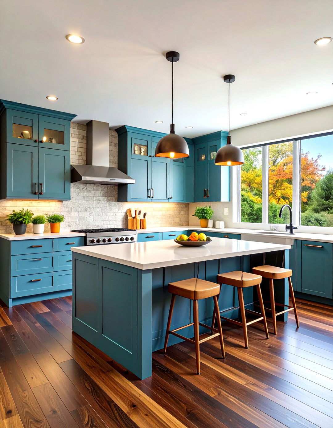 U Shaped Kitchen Dark Wood Floors - 24 Kitchen With Dark Wood Floors
