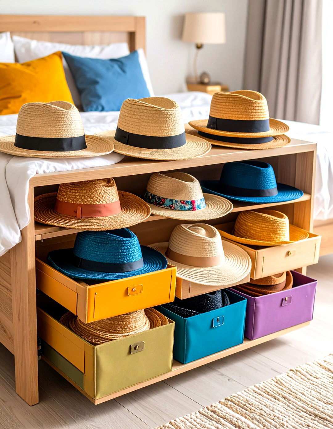 Under Bed Hat Storage Containers - 24 Hat Storage Ideas