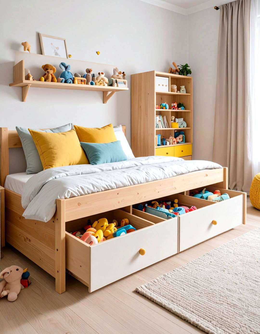 Under Bed Rolling Storage - 24 Toy Storage Ideas