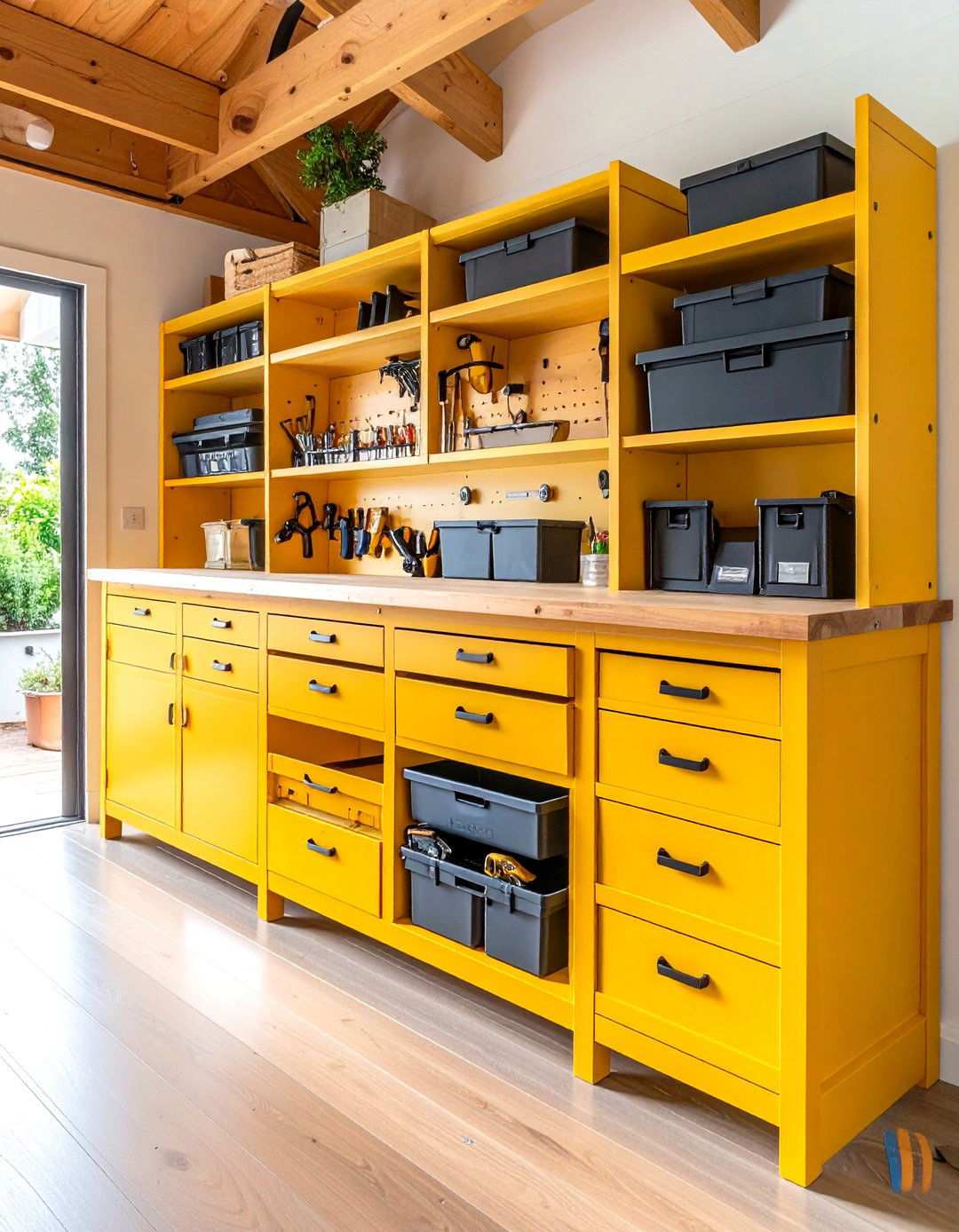 Under Bench Storage Shelving - 24 Shed Shelving Ideas