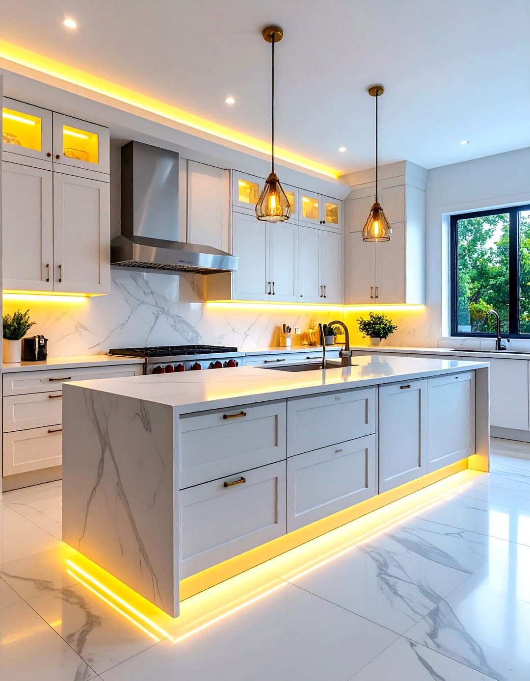Under Cabinet Lighting Design - 24 Minimalist Kitchen Ideas