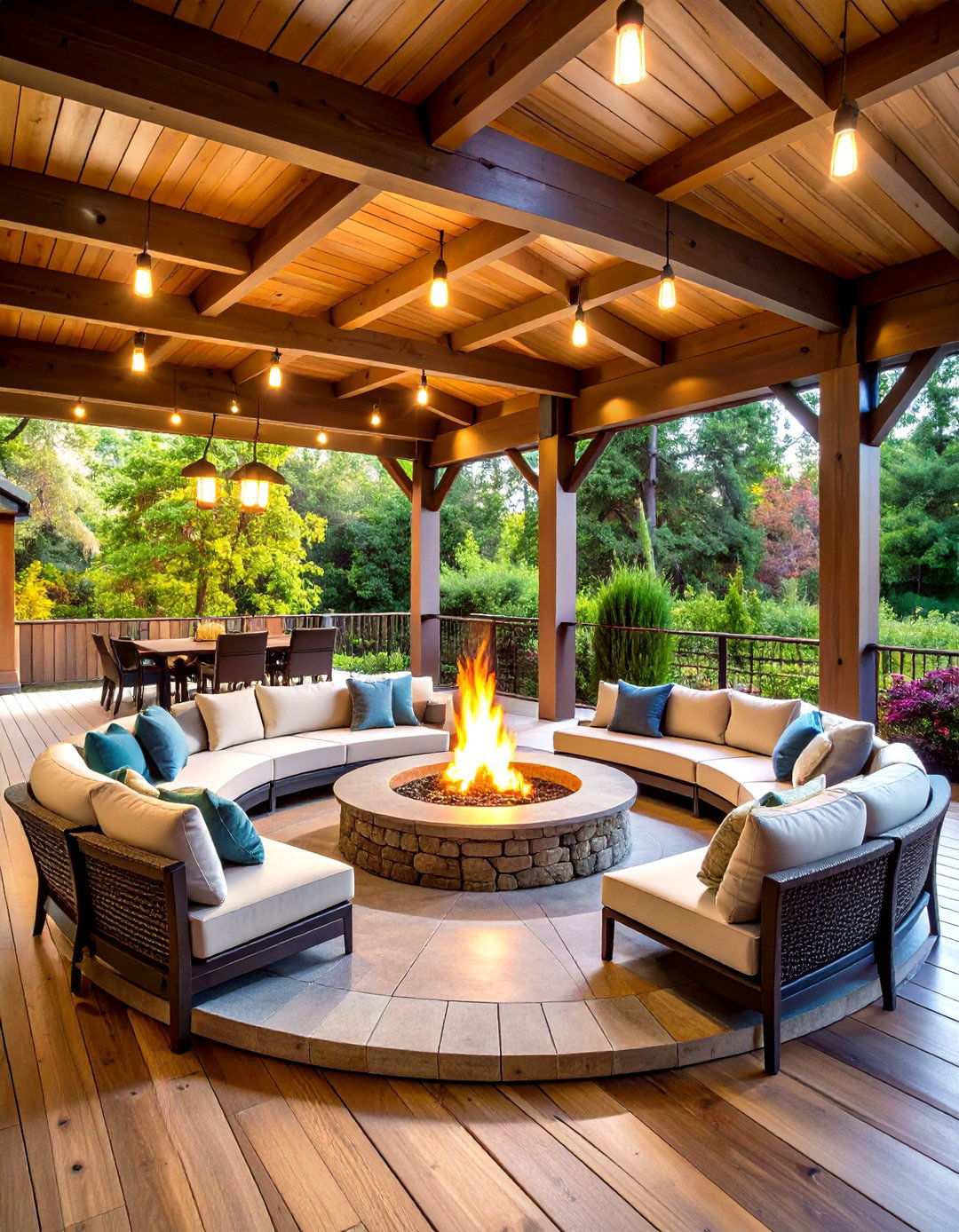 Under Deck Fire Pit Area - 24 Under Deck Ideas