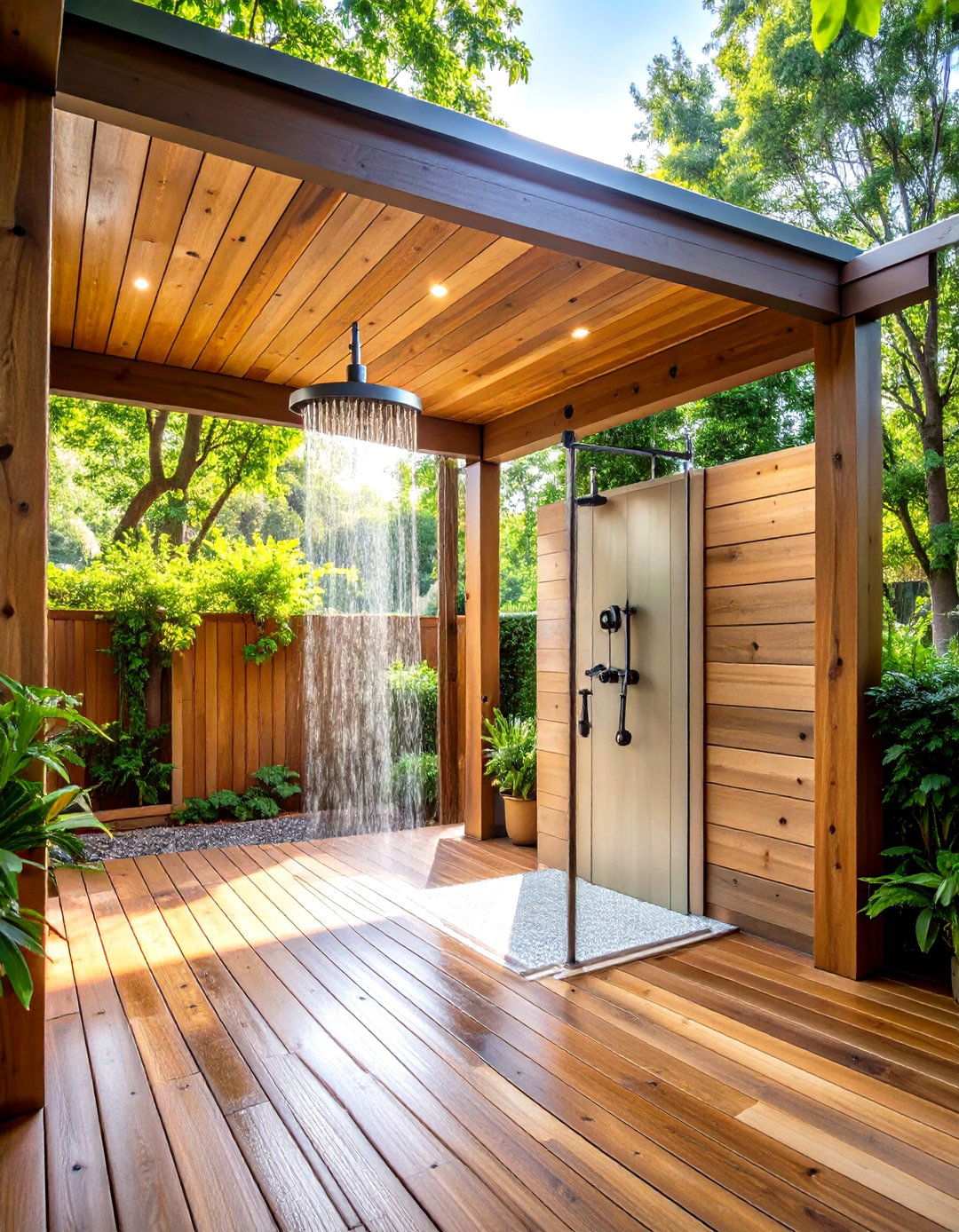 Under Deck Outdoor Shower - 24 Under Deck Ideas