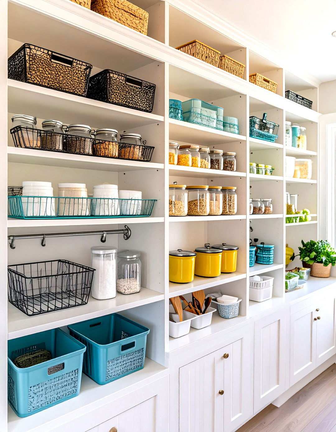 Under Shelf Hanging Organization - 24 Small Pantry Ideas