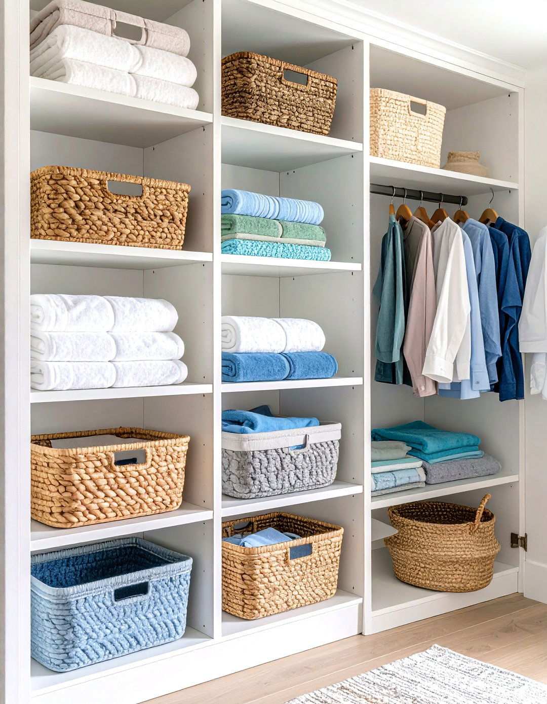 Under Shelf Hanging Organizers - 24 Linen Closet Organization Ideas