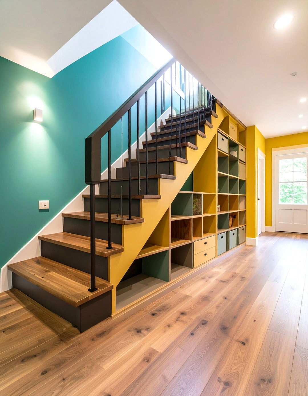 Under Stair Storage Integration - 24 Narrow Hallway Ideas