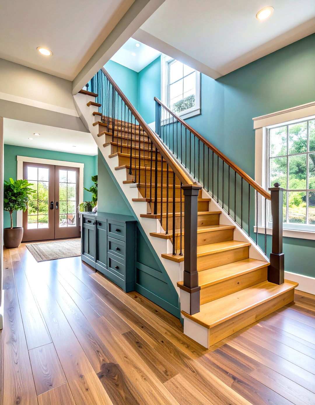 Under Stair Storage with Custom Drawers - 24 One Room Cabin Interior Design Ideas