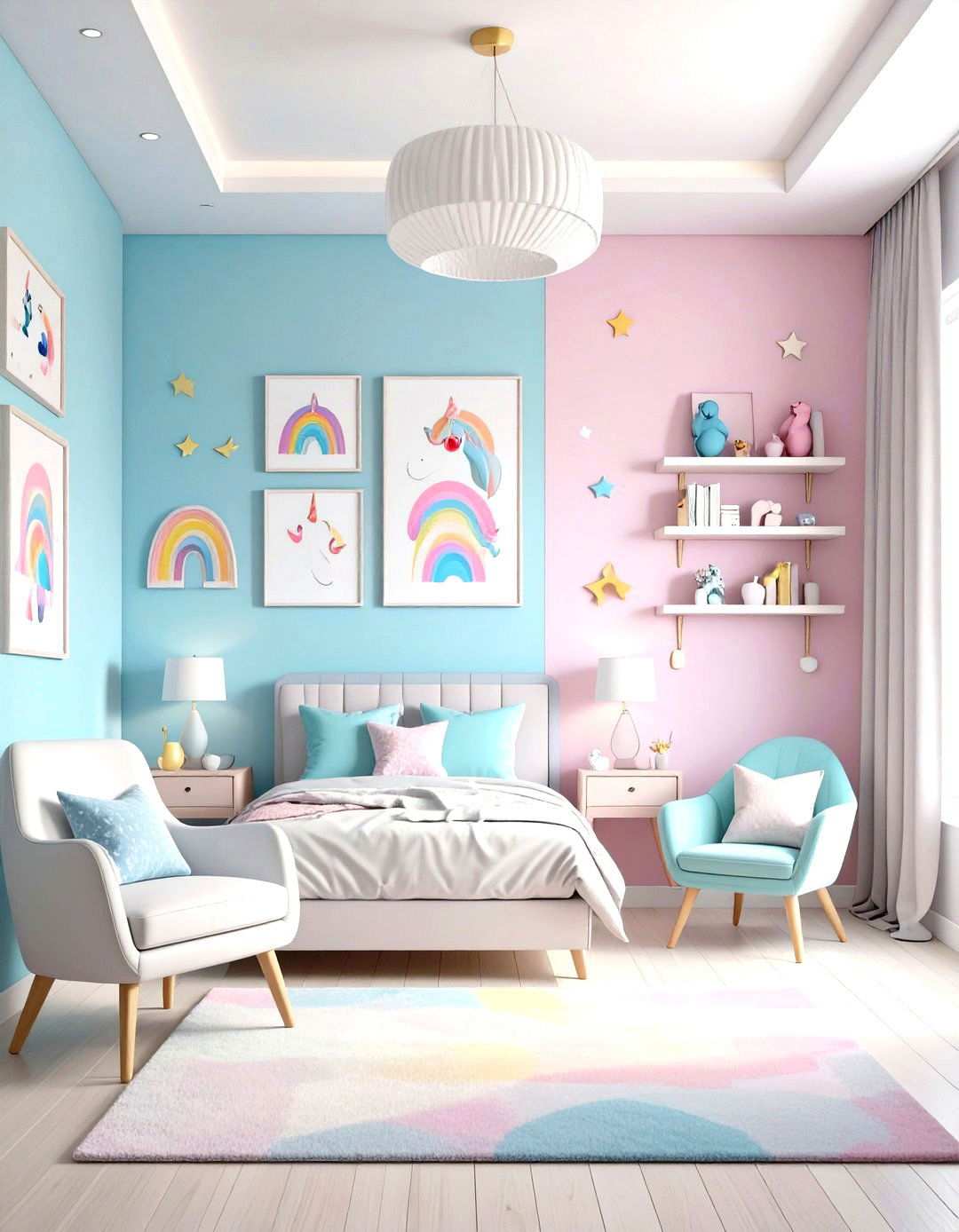 Unicorn Gallery Wall Display - 24 Unicorn Bedroom Ideas