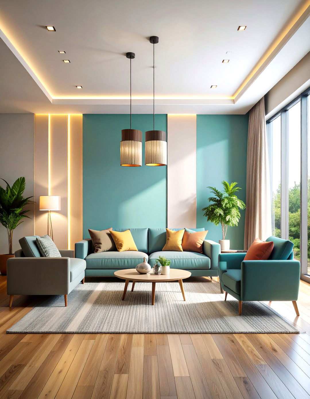 Up Down Light Wall Washers - 24 Living Room Wall Lighting Ideas