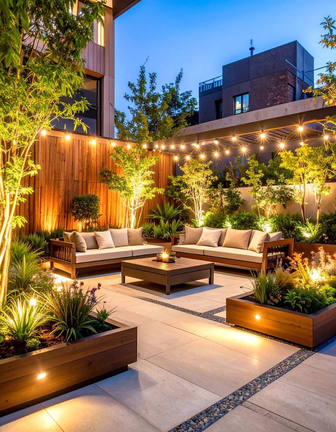 Urban Contemporary Courtyard - 24 Small Front Yard Landscaping Ideas