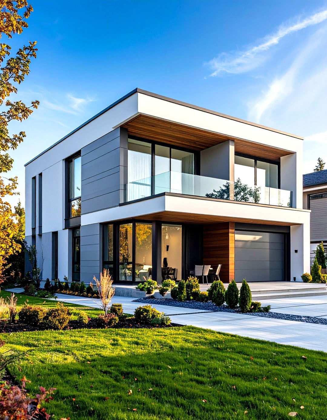 Urban Contemporary Grey - 24 Light Grey House With White Trim Design Ideas