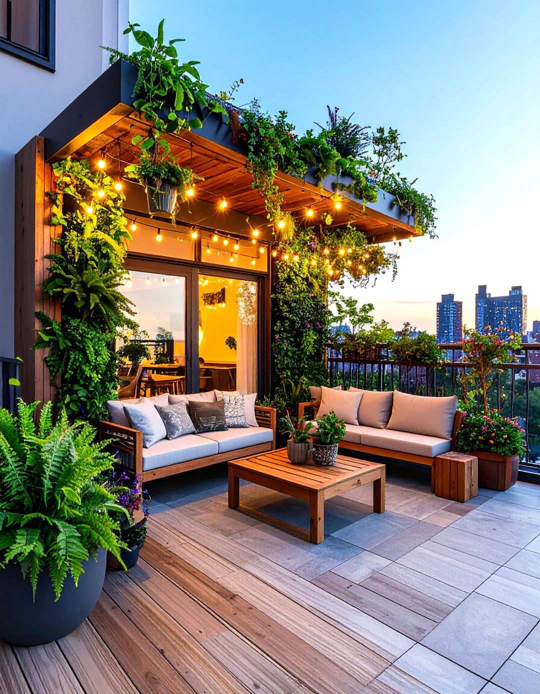 Urban Garden Oasis Penthouse Balcony - 24 Penthouse Balcony Ideas