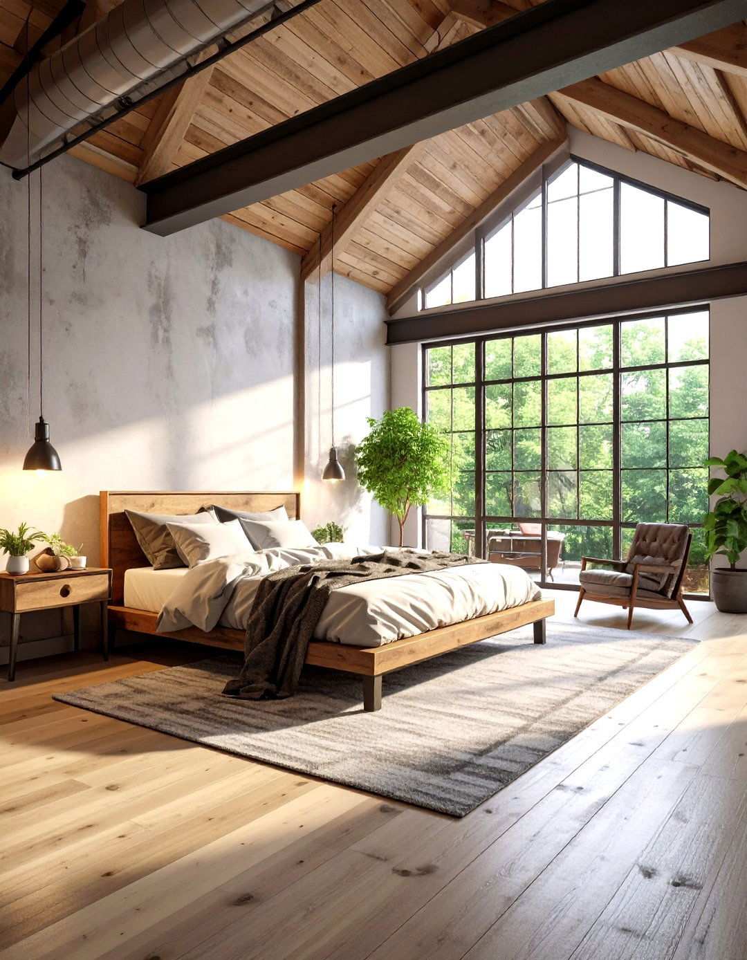 Urban Loft Bedroom Concept - 24 Men's Bedroom Ideas