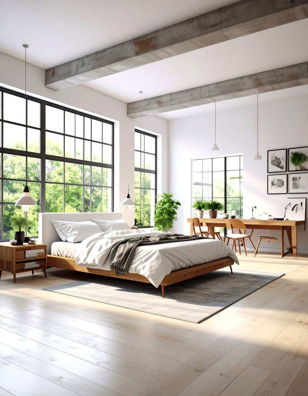 Urban Loft White Bedroom - 24 White Bedroom Ideas