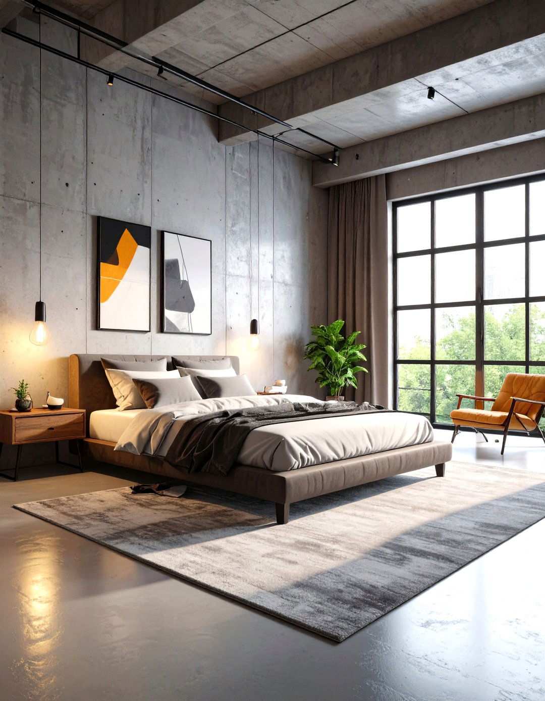 Urban Loft with Exposed Elements - 24 Large Bedroom Design Ideas