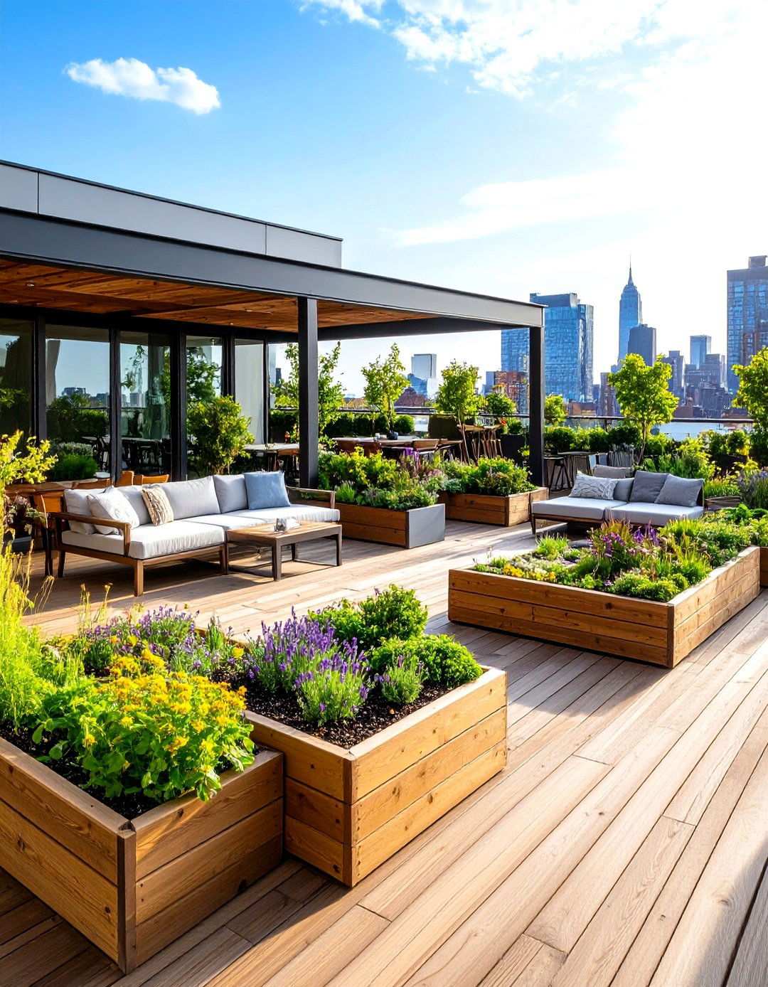 Urban Rooftop Garden Oasis - 24 Residential Rooftop Design Ideas