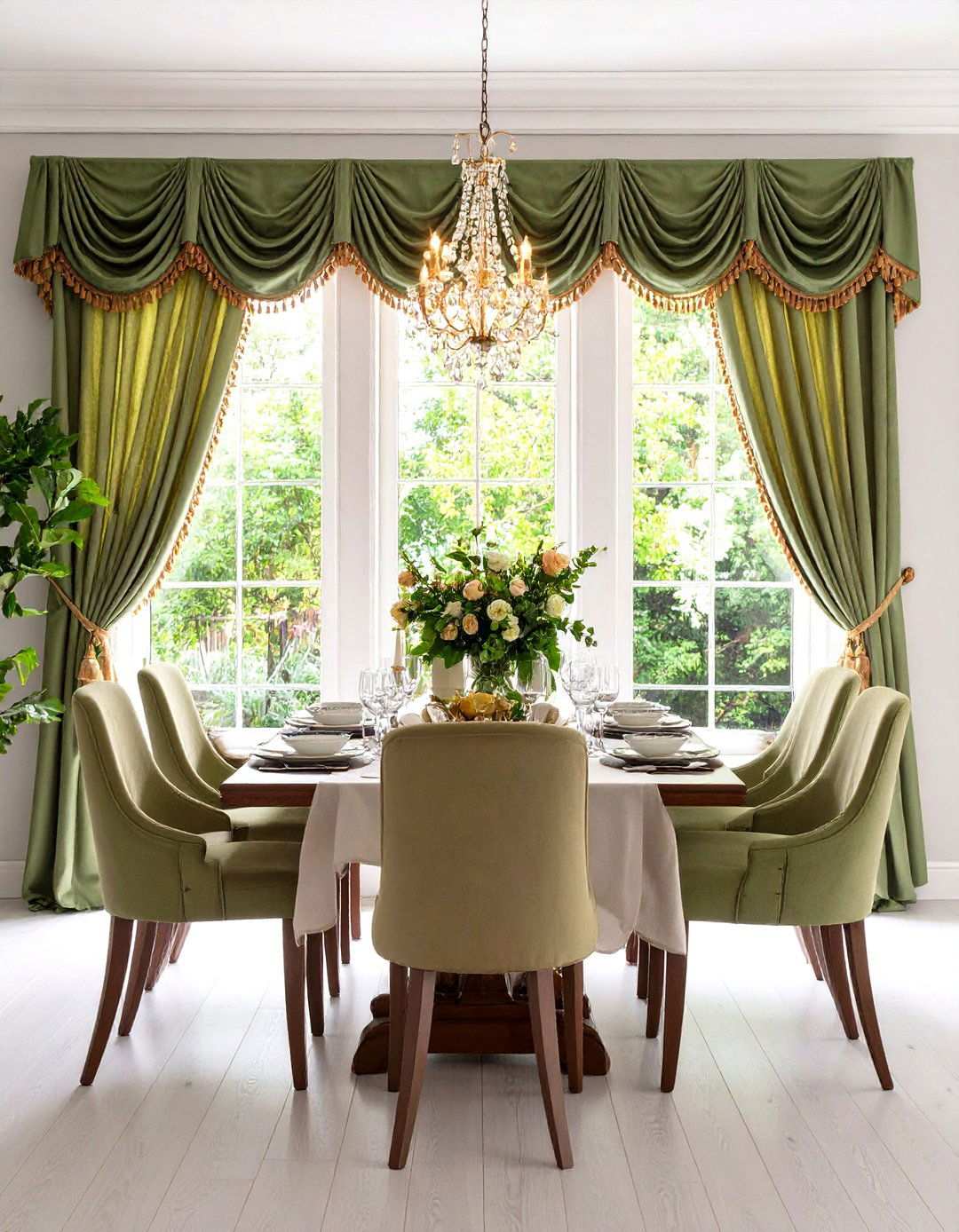 Valance and Cornice Board Combination for Traditional Elegance - 24 Window Treatments Ideas