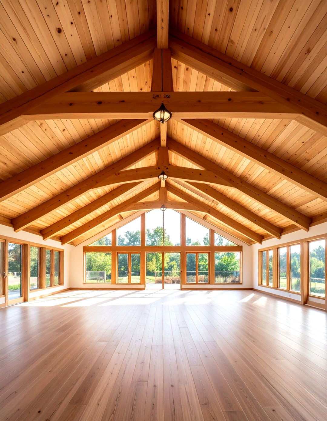 Vaulted Cathedral Ceiling Applications - 24 Wood Slat Ceiling Ideas
