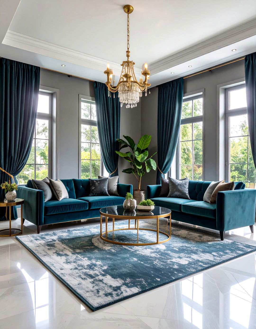 Velvet Curtains for Luxurious Texture - 24 What Color Curtains Go With Gray Walls