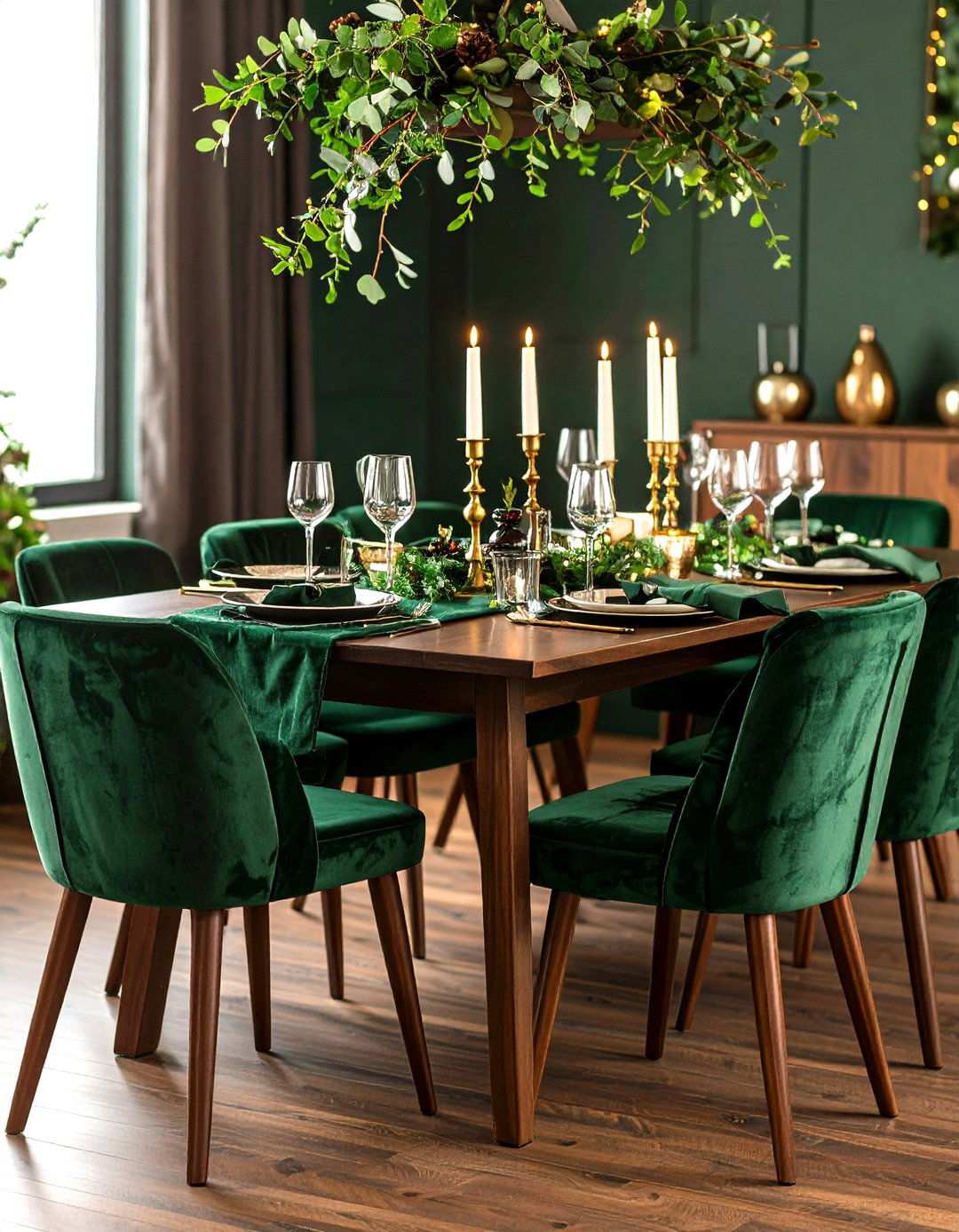 Velvet Dining Room Chairs - 24 Moody Dining Room Ideas